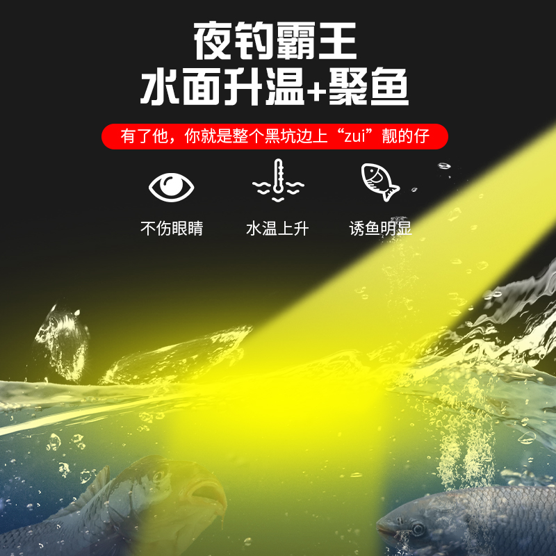 北京顶点B800大功率激光镭射炮钓鱼灯黑坑专用野钓超亮诱鱼夜钓灯 - 图2