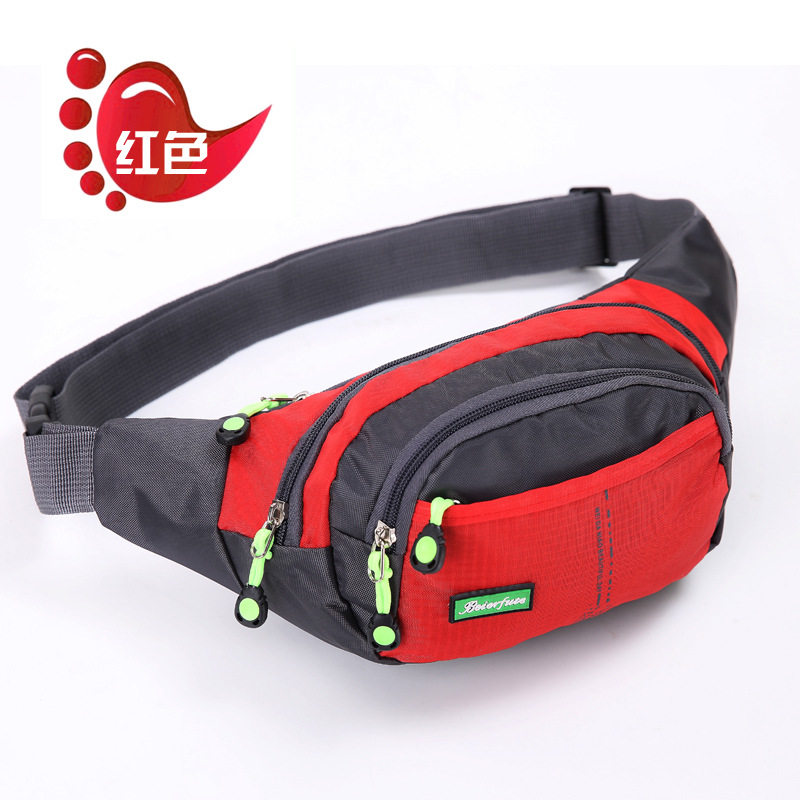 Waist bag men's outdoor sports running waist bag casual waist bag mobile phone change business cashier waist bag diagonal chest bag