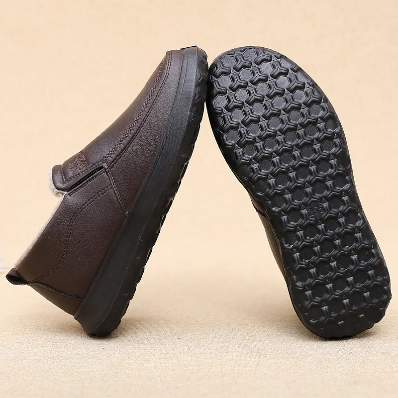 冬季老北京布鞋男棉鞋加绒保暖男士休闲皮鞋软底防滑中老年爸爸鞋,淘宝优惠券,粉丝福利购,淘宝优惠卷