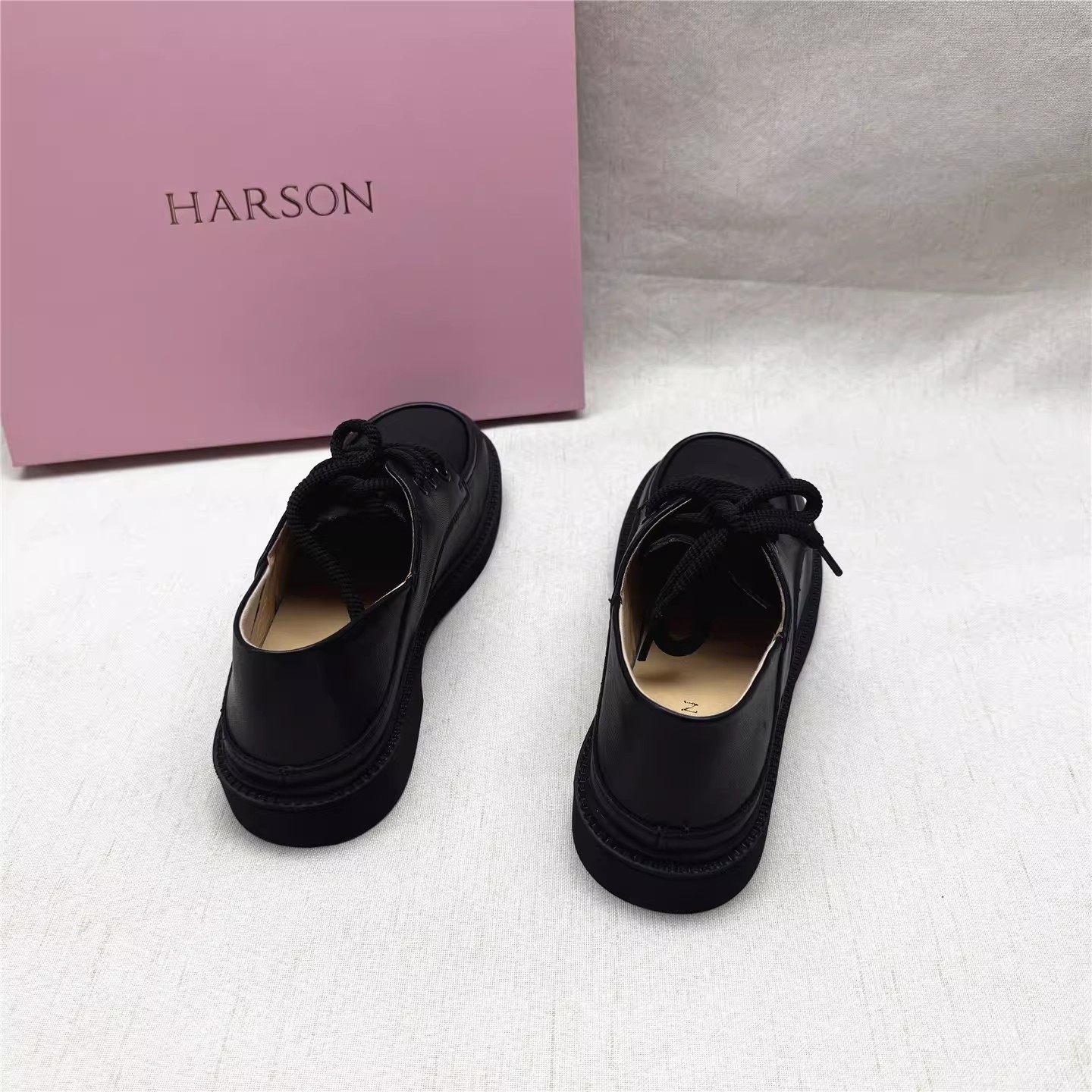 Harson/哈森正品撤柜舒适软底圆头深口女鞋春秋新款真皮两穿单鞋,淘宝优惠券,粉丝福利购,淘宝优惠卷