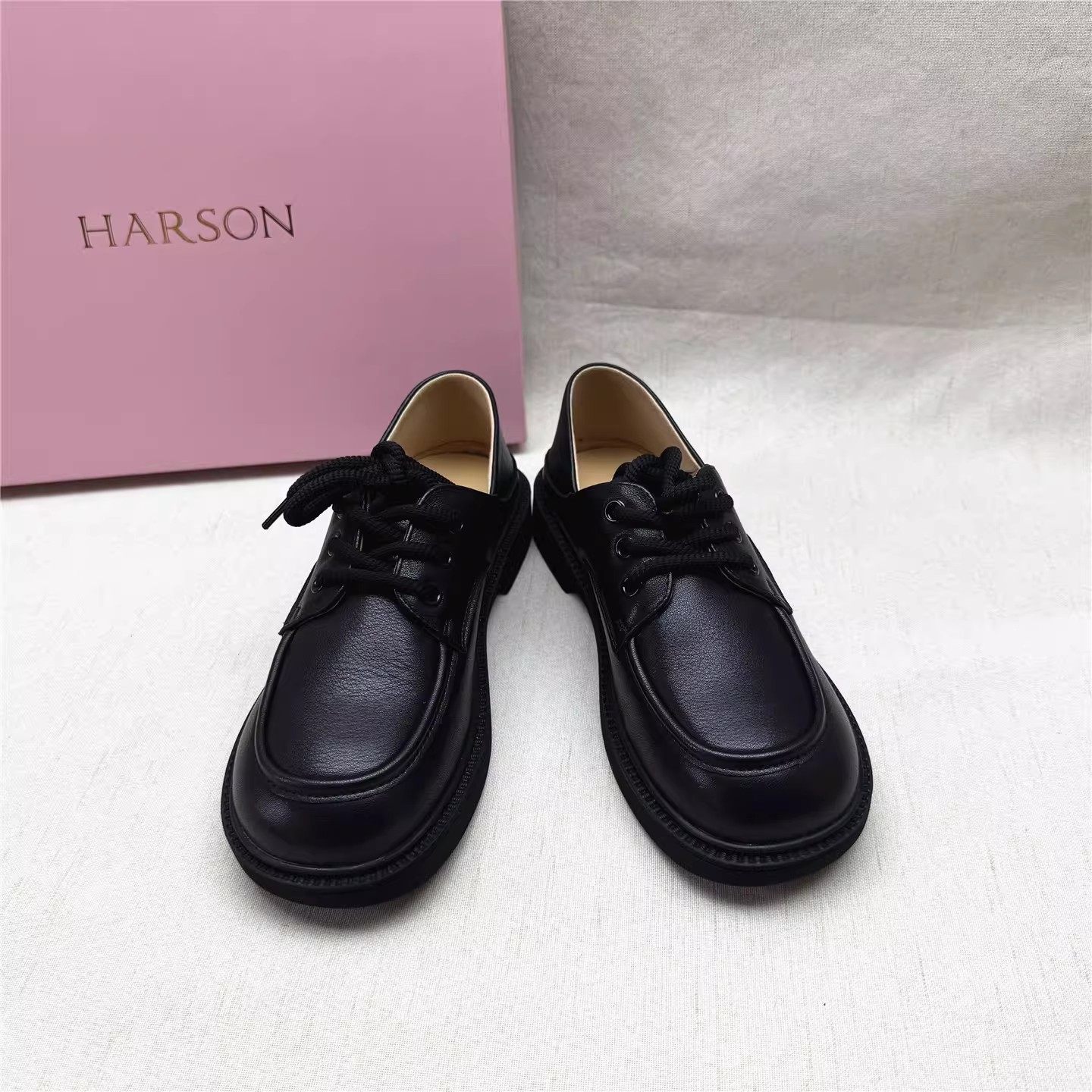 Harson/哈森正品撤柜舒适软底圆头深口女鞋春秋新款真皮两穿单鞋,淘宝优惠券,粉丝福利购,淘宝优惠卷