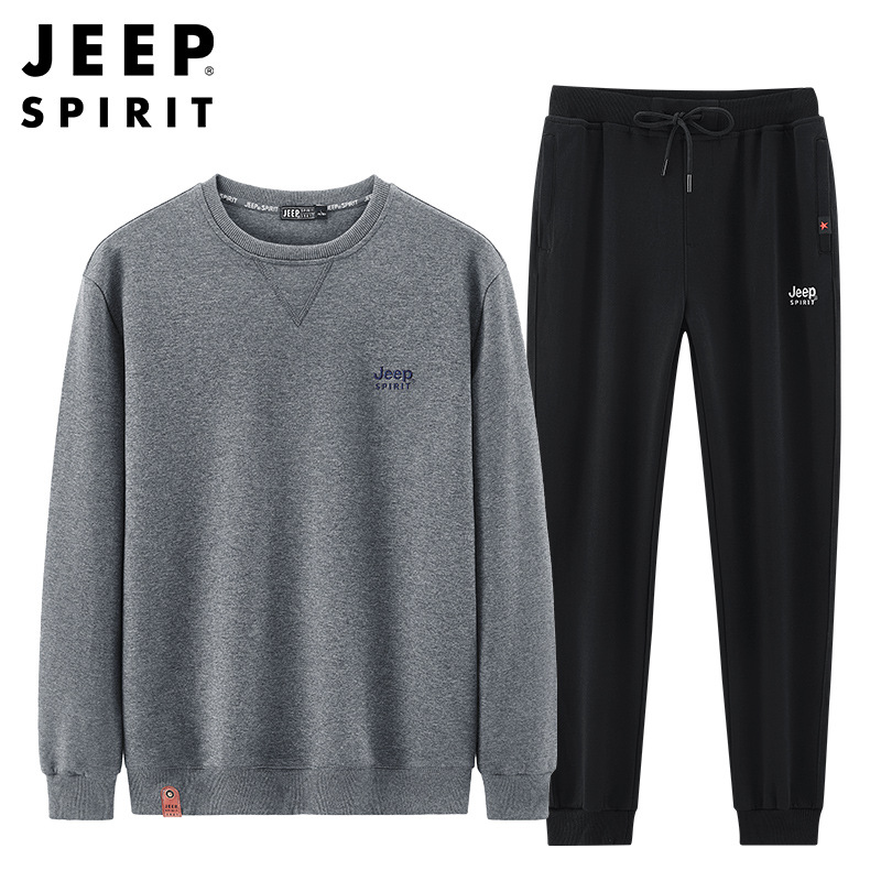 JEEP  SPIRIT 秋冬款卫衣时尚潮流休闲两件套外套套装TT71957207