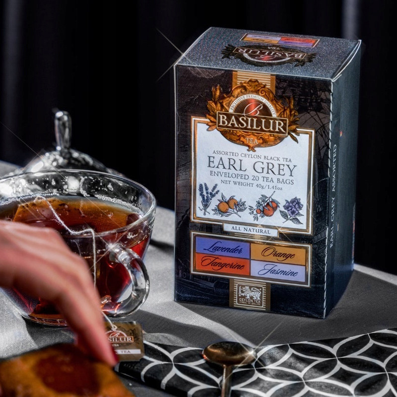 BASILUR宝锡兰薰衣草 橙子 柑橘 茉莉味伯爵红茶茶包四味混合装,淘宝优惠券,粉丝福利购,淘宝优惠卷