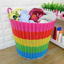 Dirty Laundry Containing baskets Home vines Woven Baskets Plastic Woven Baskets Laundry Barrel Toy Basket devinators for clothes