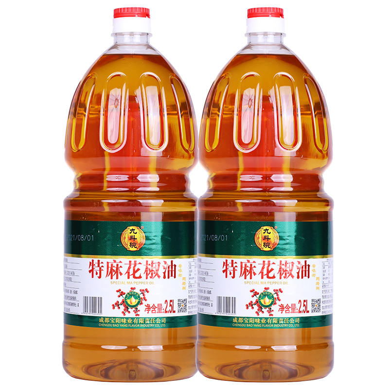 九斗碗特麻花椒油2.5L*6桶整箱汉源花椒油麻椒油米线麻辣烫餐饮装 - 图1