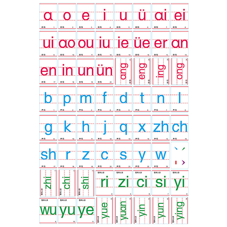 教学用具磁性贴磁力贴汉语拼音26个大小写英文字母笔顺数字数学英语音标卡片儿童幼儿园小学早教白板黑板磁铁-图3