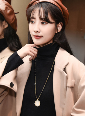 小香风百搭大气佩戴毛衣链