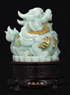 纳财貔貅摆件飞天貔貅客厅办公室酒柜前台装饰品店铺新店开业礼品