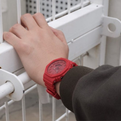 CASIO卡西欧G-SHOCK新款八角型手表男女防水GA-2100-4A/1A/1A1/VB - 图1