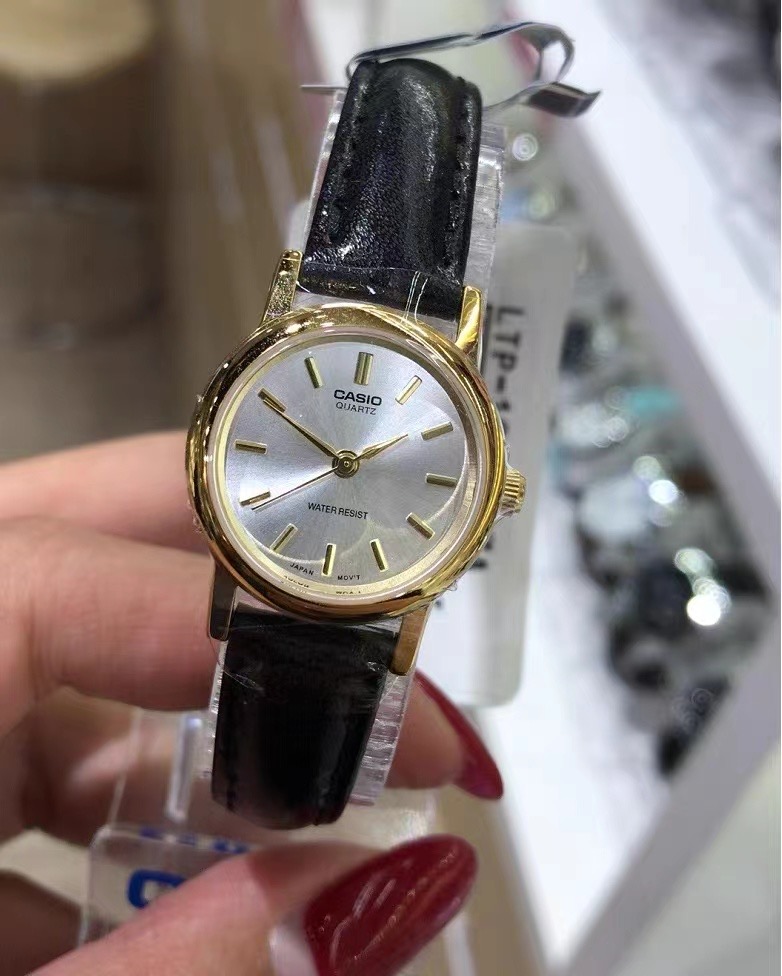 卡西欧手表女生CASIO小表盘皮带金属指针防水淑女表 LTP-1094Q-7A - 图0