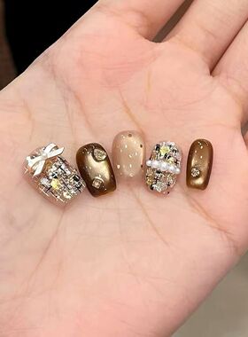 高级美甲千金小香风穿戴甲
