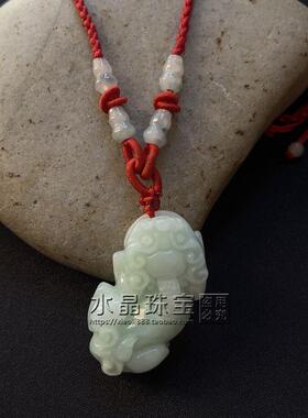 正品天然翡翠貔貅吊坠新年礼物