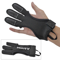 Traditional American Hunting Bow Recursive Bow and Arrow Finger Protector Cowhide Three Finger Protector Set Competition Archery Gloves Childrens Accessories