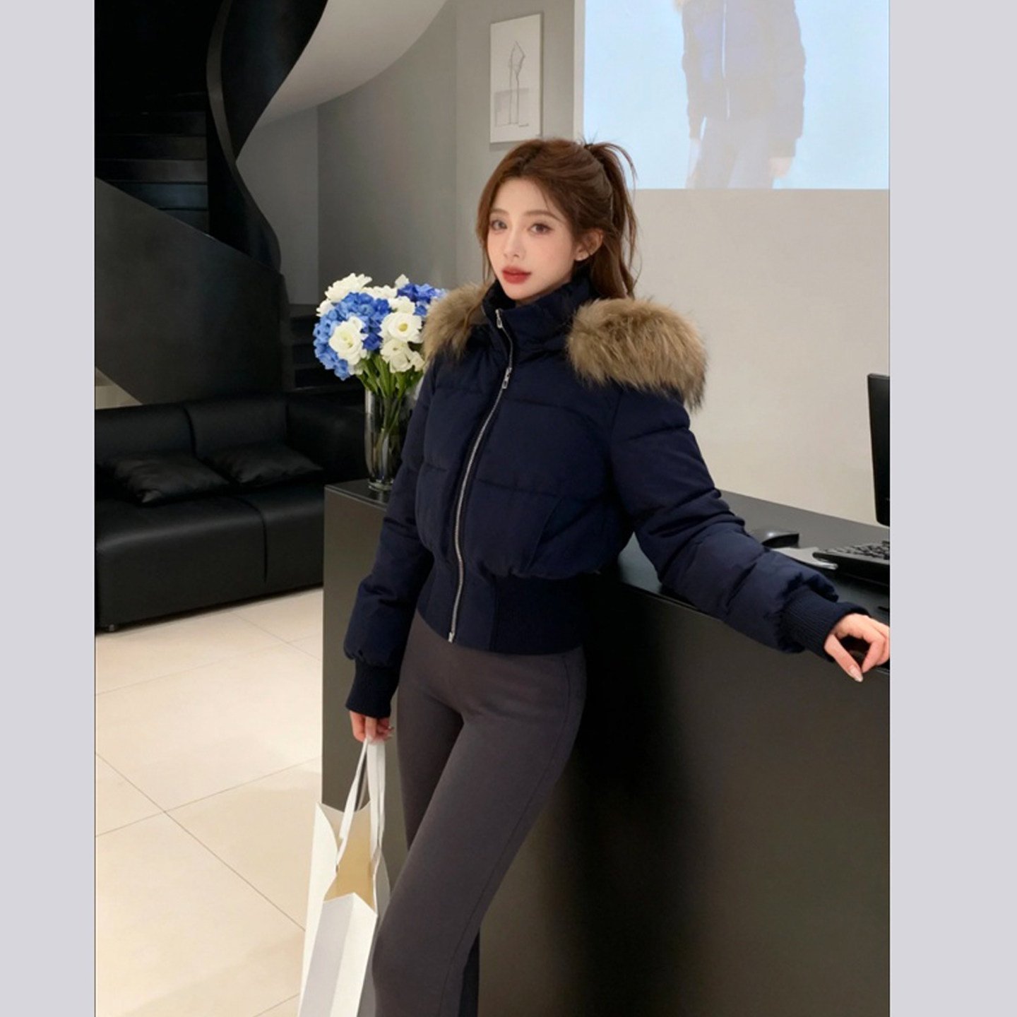 棉服女2025冬季新款小海鸥收腰显瘦棉衣韩系小个子短款棉袄外套厚,淘宝优惠券,粉丝福利购,淘宝优惠卷