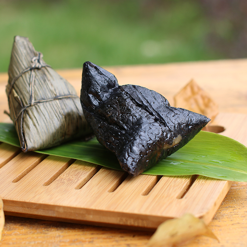 端午节遂昌乌米粽子蛋黄肉粽特色乌饭粽梅干菜肉粽手工现做真空装