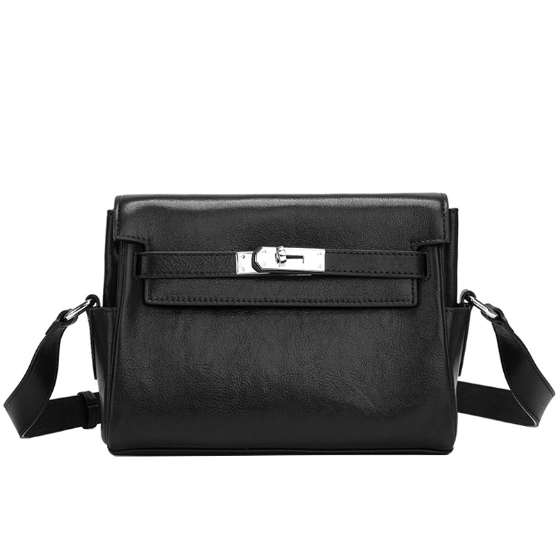 NESBIT高级感真皮男包2025新款轻奢银扣凯莉包单肩斜挎牛皮小方包,淘宝优惠券,粉丝福利购,淘宝优惠卷