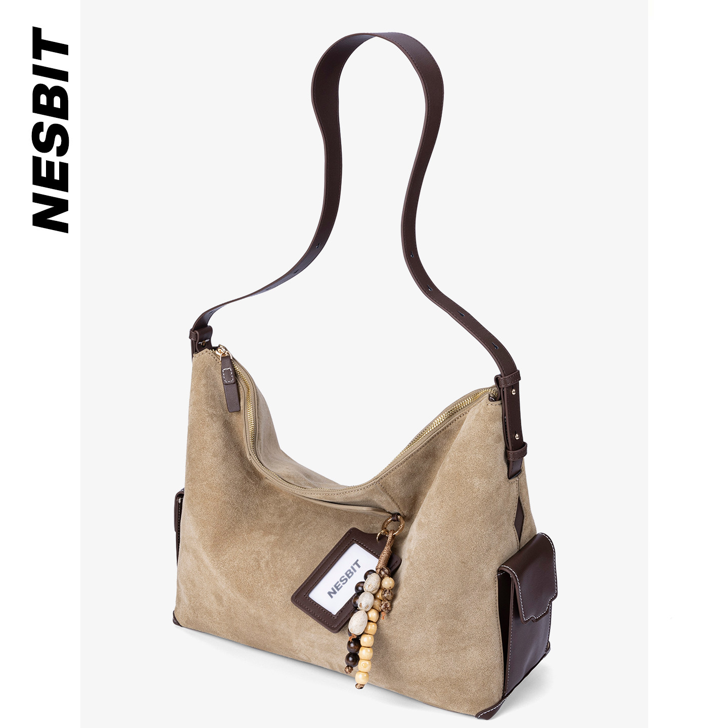 NESBIT【文艺青年】真皮男包hobo复古托特包大容量通勤单肩斜挎包,淘宝优惠券,粉丝福利购,淘宝优惠卷