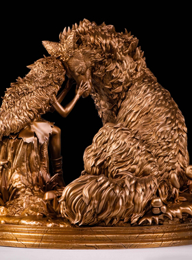 奥格瑞玛OGRM幽灵公主铜雕摆件礼