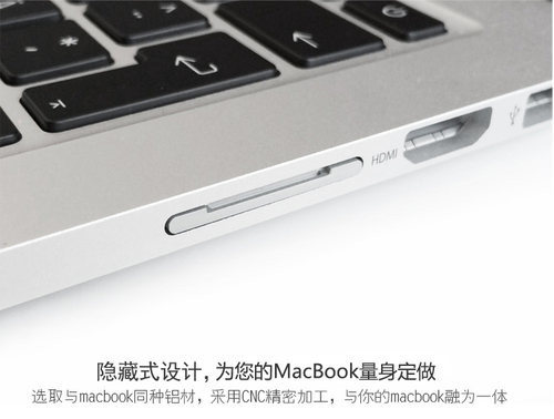 BaseQi苹果MacBook Air 13英寸铝合金隐藏式读卡器内存扩展sd卡套-图1