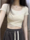 ຫວານຮ້ອນສາວບໍລິສຸດ lust ແບບ sexy ແບບເກົາຫຼີ ເສື້ອທີເຊີດແຂນສັ້ນສໍາລັບແມ່ຍິງ