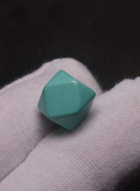 优化高瓷绿松石蒙松唐八棱隔珠顶腰珠手串单圈菩提手长串diy配饰