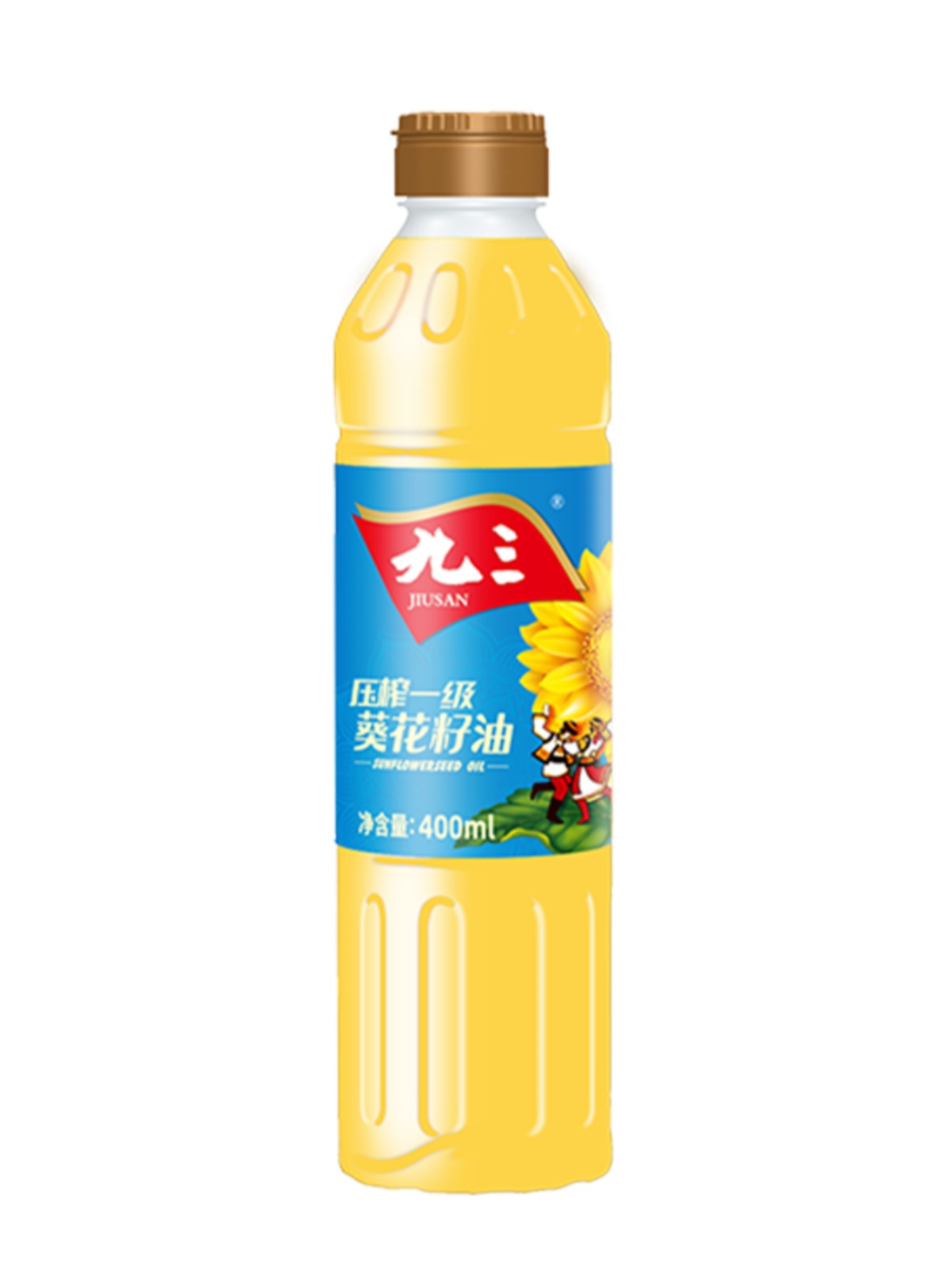 【爆款推荐】九三物理压榨葵花籽油400ml进口原料