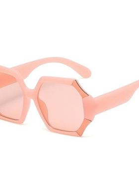 2025新款眼镜韩版太阳镜女复古白色大框个性防紫外线墨镜大脸显瘦