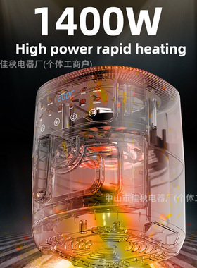 加工定制110v-230V跨境外贸60-10L大容量智能电脑空气电炸锅烤箱