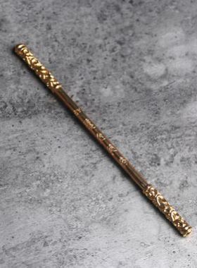 纯铜如意金箍棒摆件定海神针齐天大圣孙悟空茶宠可放鱼缸造景装饰