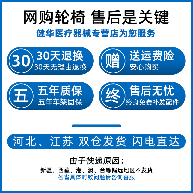 恒倍舒轮椅老人折叠轻便小型带坐便器多功能老年人残疾手推代步车-图0