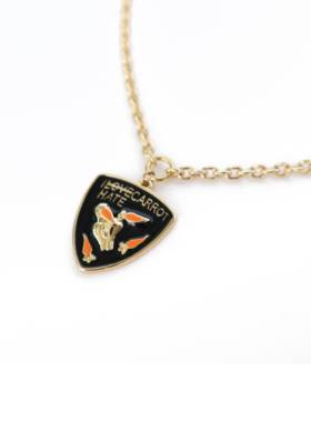 VSCH胡萝卜爱心吊坠项链 2024新款小众高级感吊坠 潮流个性颈链