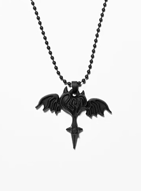 【PSYP联名专属款】VSCH 恶魔翅膀十字架项链 潮流情侣生日礼物