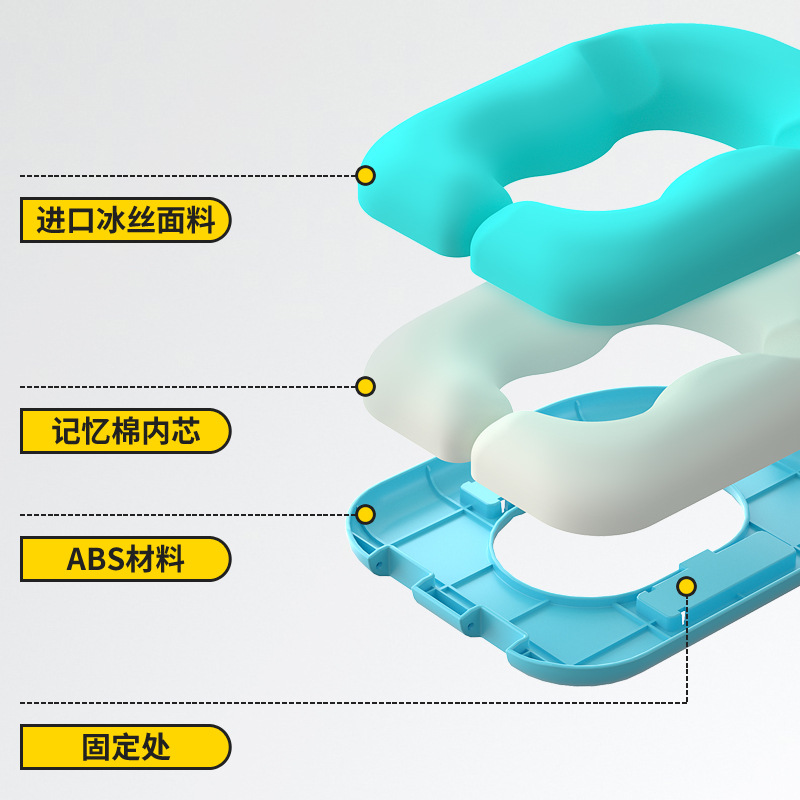 L儿童午休枕趴睡小学午睡枕头学校休息便携式扒枕记忆棉午睡神器 - 图2