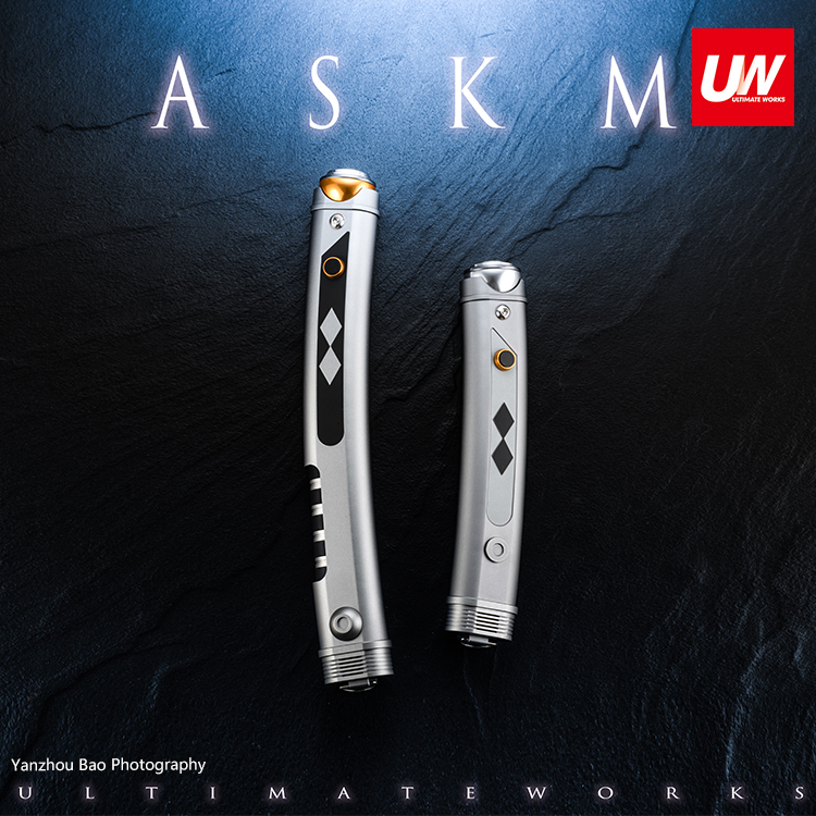 现货ASKM 弯柄 双把UW2.5/PF2.2通用内胆像素刃激光剑 COS - 图3