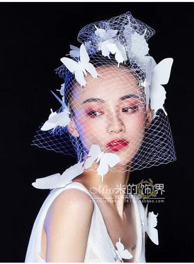 头纱网纱新娘儿童头饰