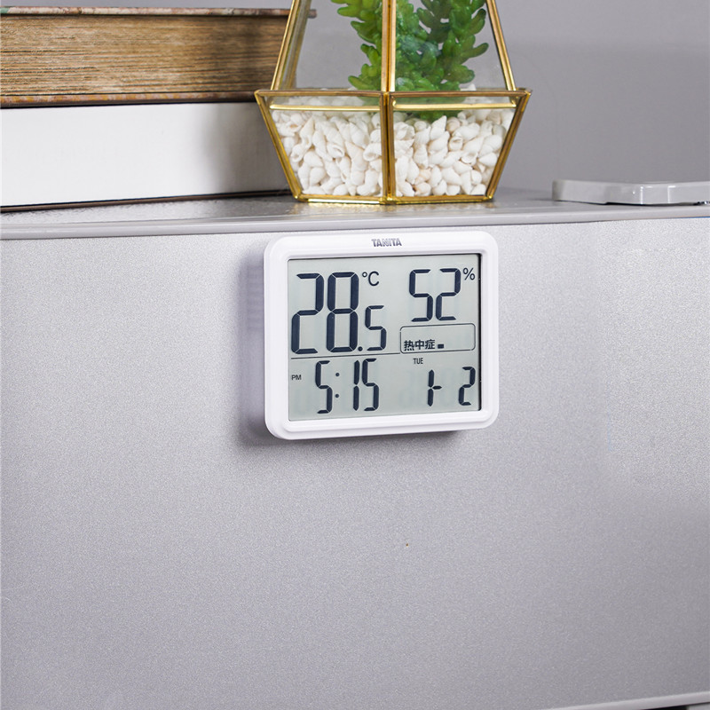 日本TANITA百利达室内温湿度计家用时钟电子温湿计RH-002湿度表 - 图0