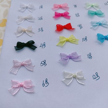 ຖ້າທ່ານຕ້ອງການຊື້, ຊື້ mini organza bow pet dog hair clip diy material accessories wrapped pet hair clip