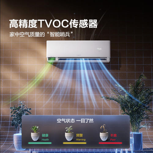 海信空调1.5匹挂机大力神新风空调AI语音智控变频冷暖壁挂式U6 - 图2