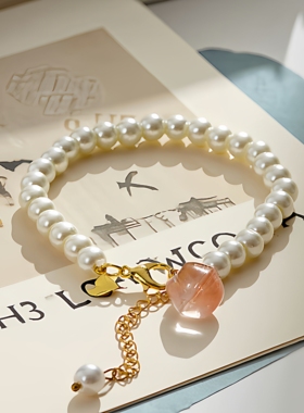复古珍珠手链轻奢小众闺蜜礼物