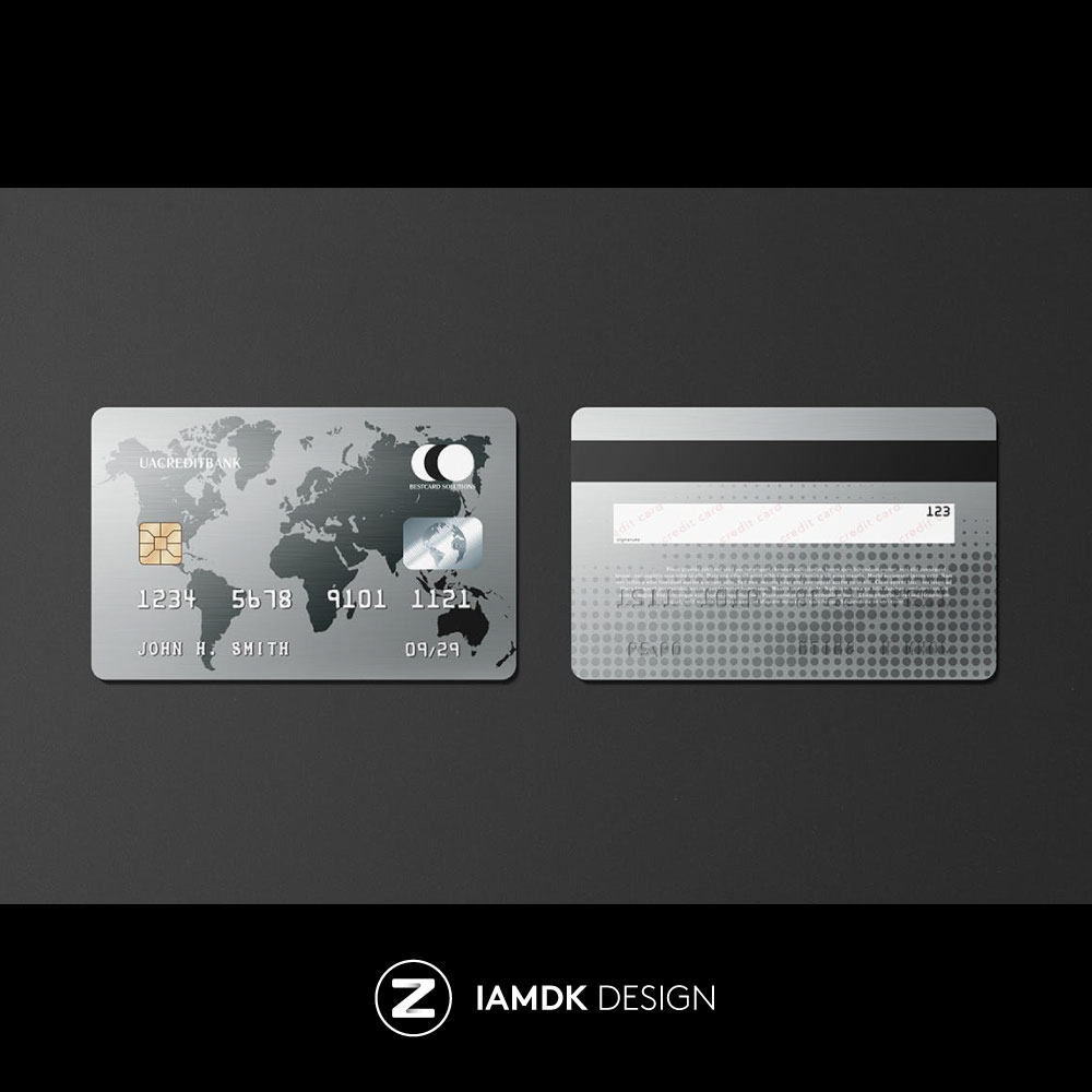 Platinum Credit Card Mockup 8款白金银行信用卡卡片设计PSD样机 - 图1