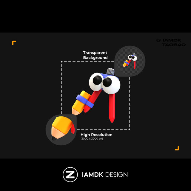 30+ Cartoon Personified Educational Emoji Expressions 3D Icons PNG/Blender Format Design Materials