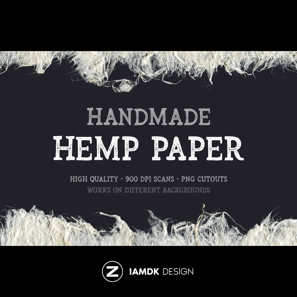 Hemp Paper Cutouts 5款手工麻纸剪裁效果背景素材 B2020042304 - 图3