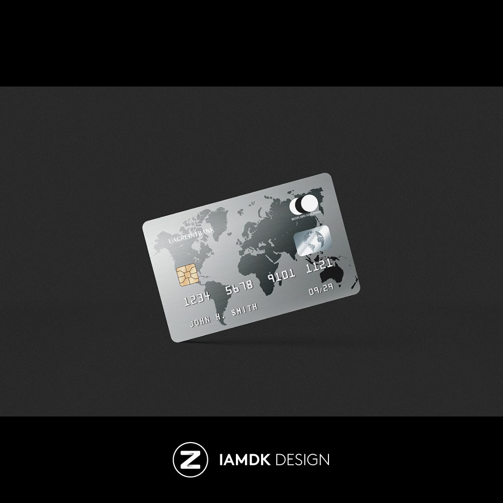 Platinum Credit Card Mockup 8款白金银行信用卡卡片设计PSD样机 - 图2