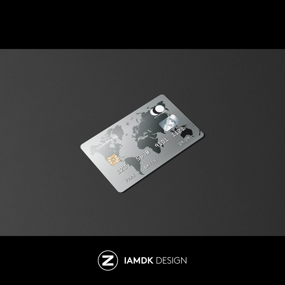 Platinum Credit Card Mockup 8款白金银行信用卡卡片设计PSD样机 - 图3