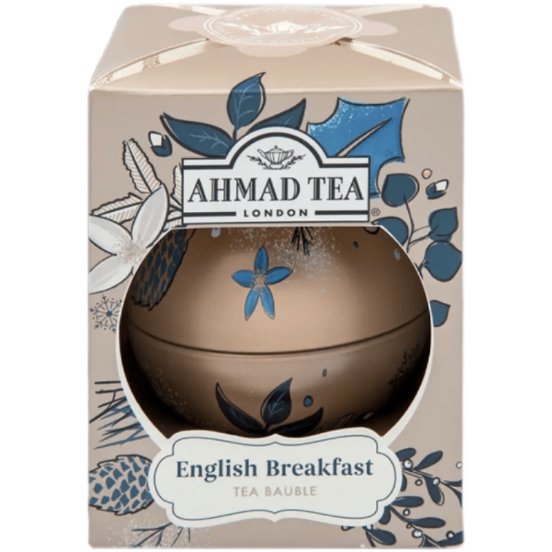 【临期】AHMAD TEA亚曼伯爵英式早餐英国一号红茶圆形球罐散茶罐 - 图3