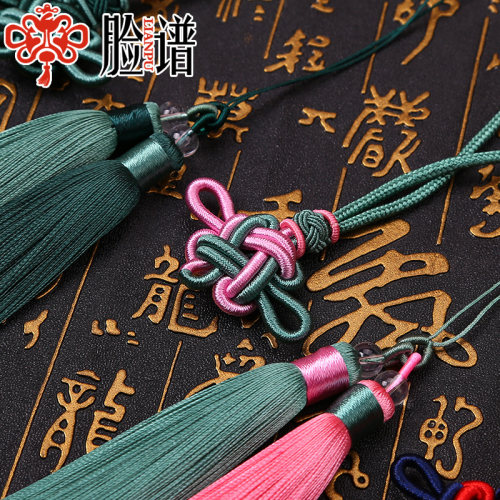 中国结双色流苏穗子手工编织DIY饰品配件服装灯笼装饰吊穗车挂件 - 图2
