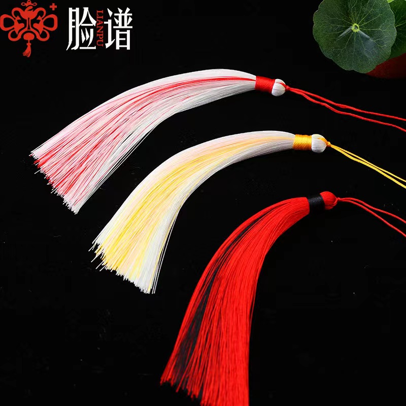 16cm双色夹心流苏穗子汉服配件扇子扇坠吊穗香包香囊挂件剑穗挂穗 - 图2