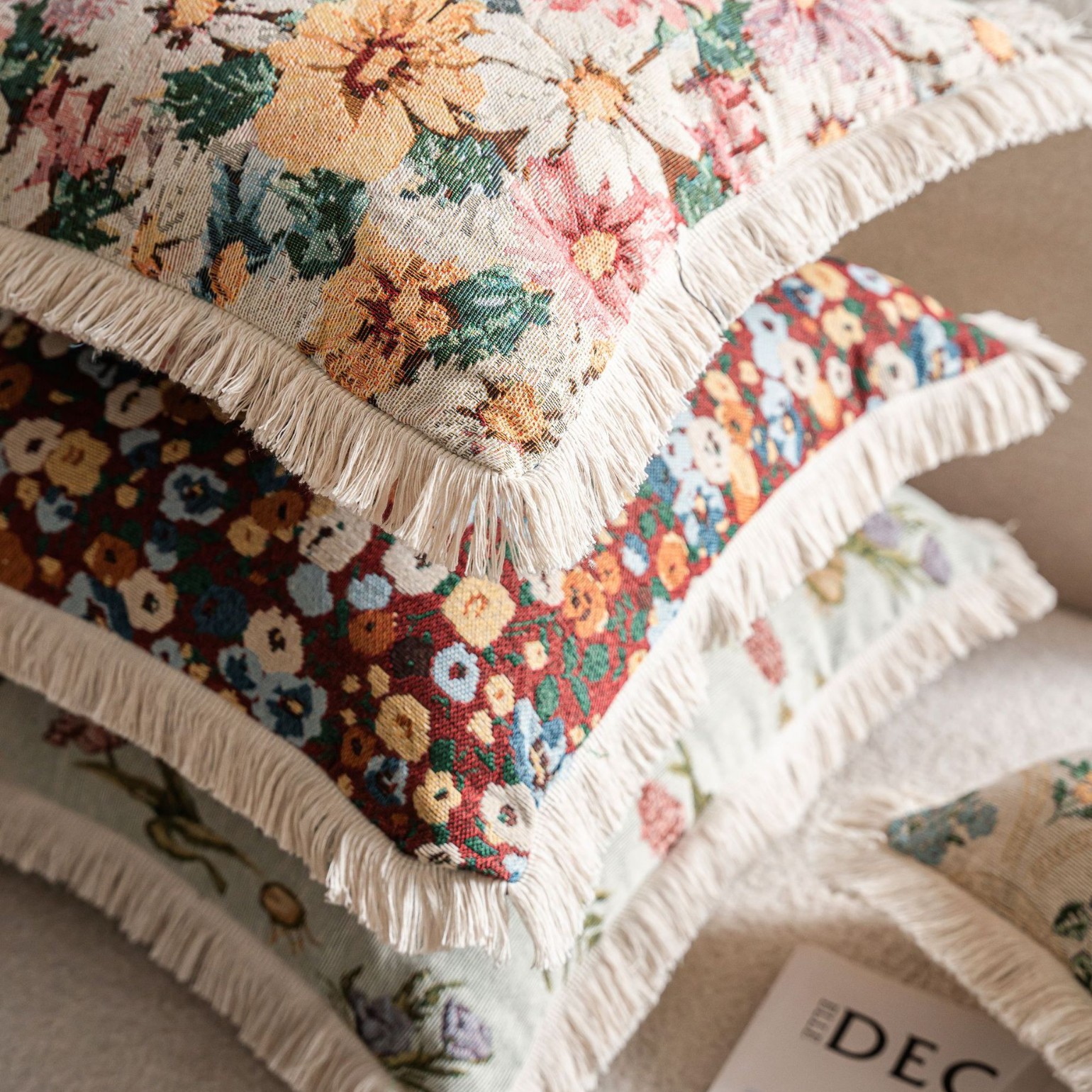 American country retro style cotton and linen pillow cushion