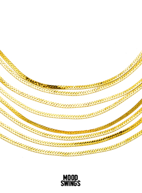 金银色项链夸张欧美蛇骨锁骨链女