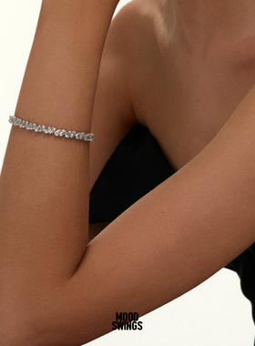 情绪波动水滴钻闪钻手链女